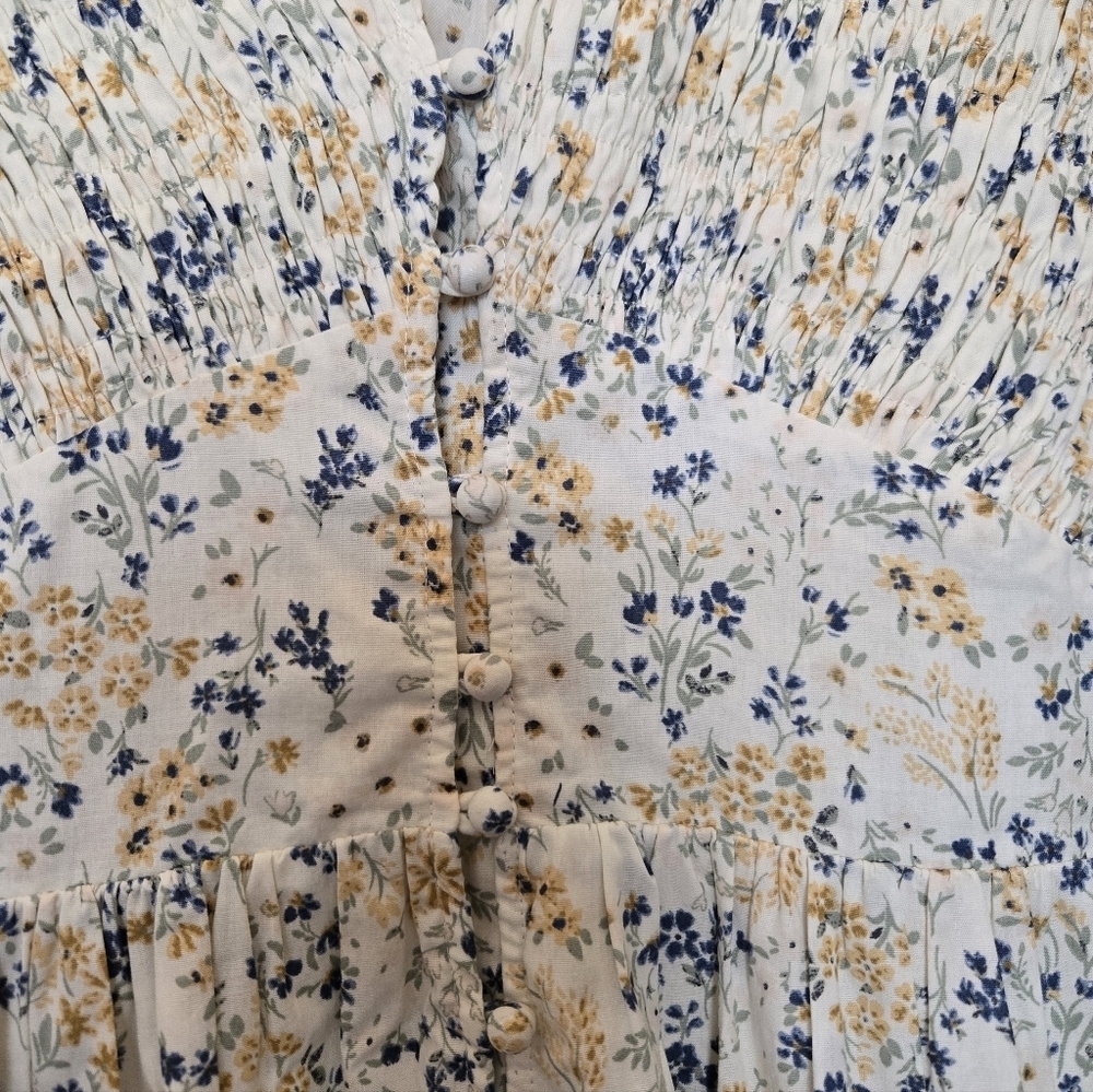 DRESS FORUM Floral Sleeveless Maxi Dress. Size S - Picture 5 of 10